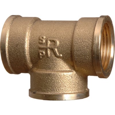 Raccord laiton en T à visser - F 3/8"