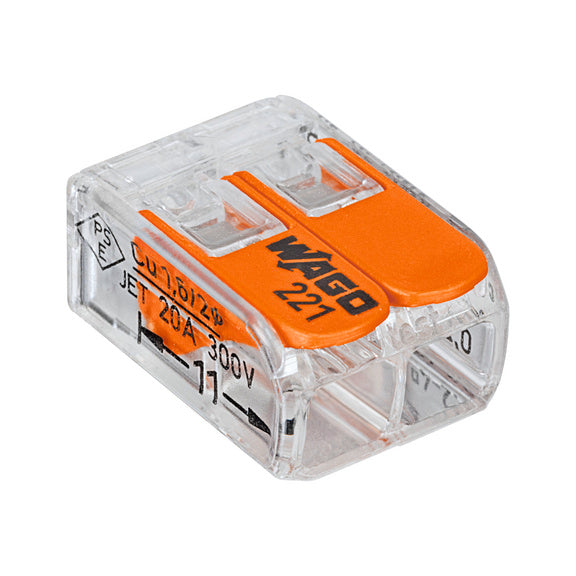 WAGO 2 entrées pour section de 0,5-6 mm² 221-612