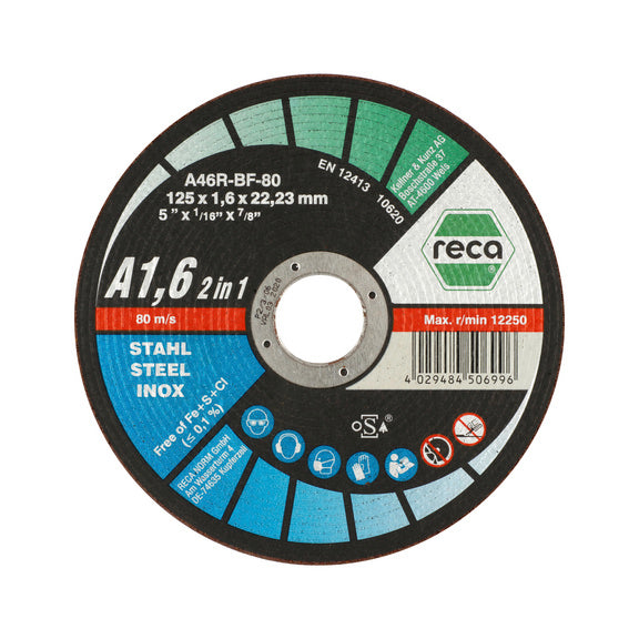 Disque à tronçonner acier/inox diametre 25mm ép.1,6mm