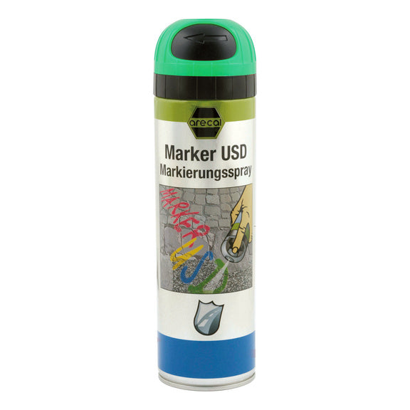 Arecal Marker USD spray de marquage, vert 500 ml