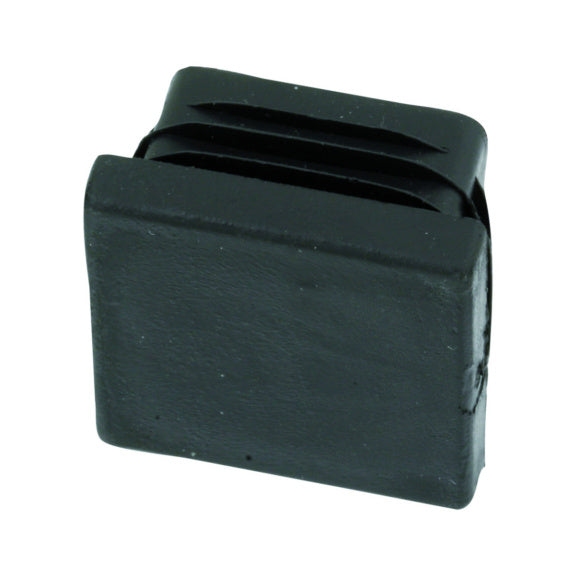 Bouchon d'extêmité noir pour rail cranté 41x41mm