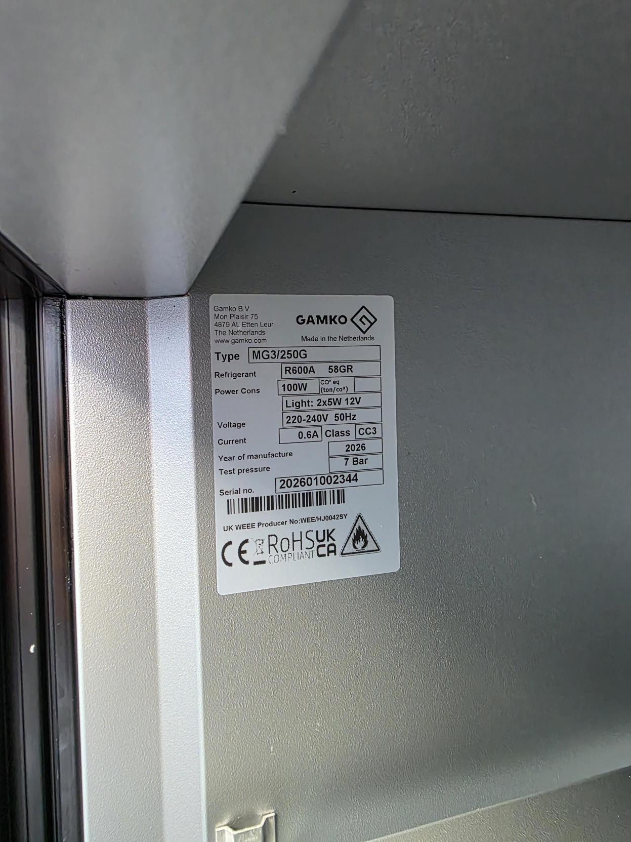 ARRIÈRE BAR MAXIGLASS 2 PORTES VITRÉES 250L - DF-0000632