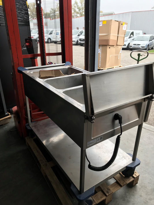 TABLE BAIN MARIE SUR ROULETTES - SA-0014179