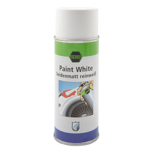 Arecal peinture en spray, blanc mat RAL 9010 400 ml