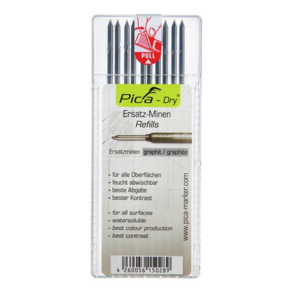 Mines de rechange p.crayon Pica Dry 10 pièces