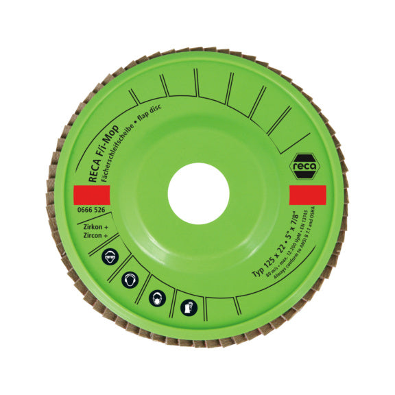 Disque à lamelles zirconium diamètre 125mm grain 120