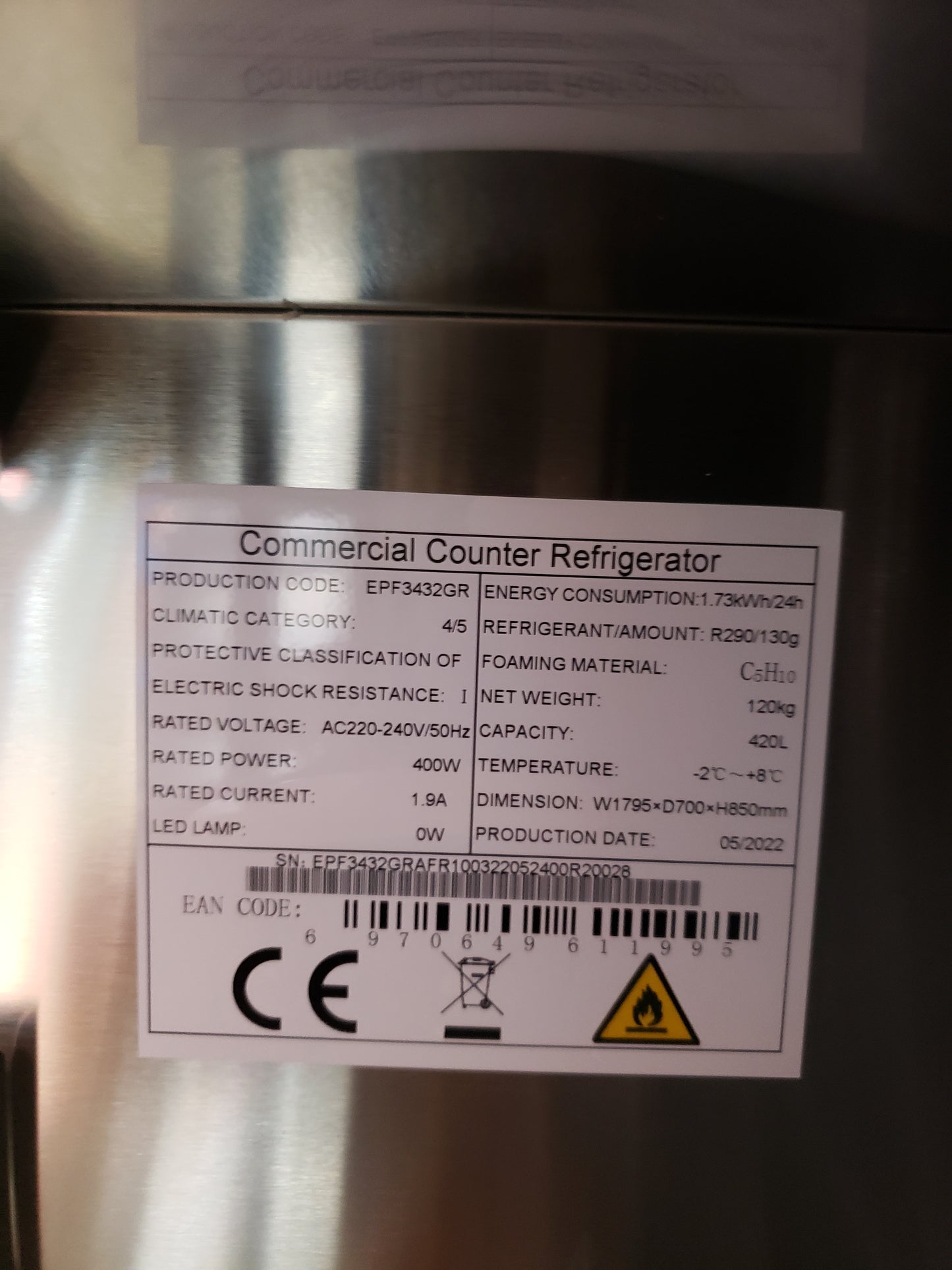 MEUBLE BAS REFRIGERE - SA-0011019