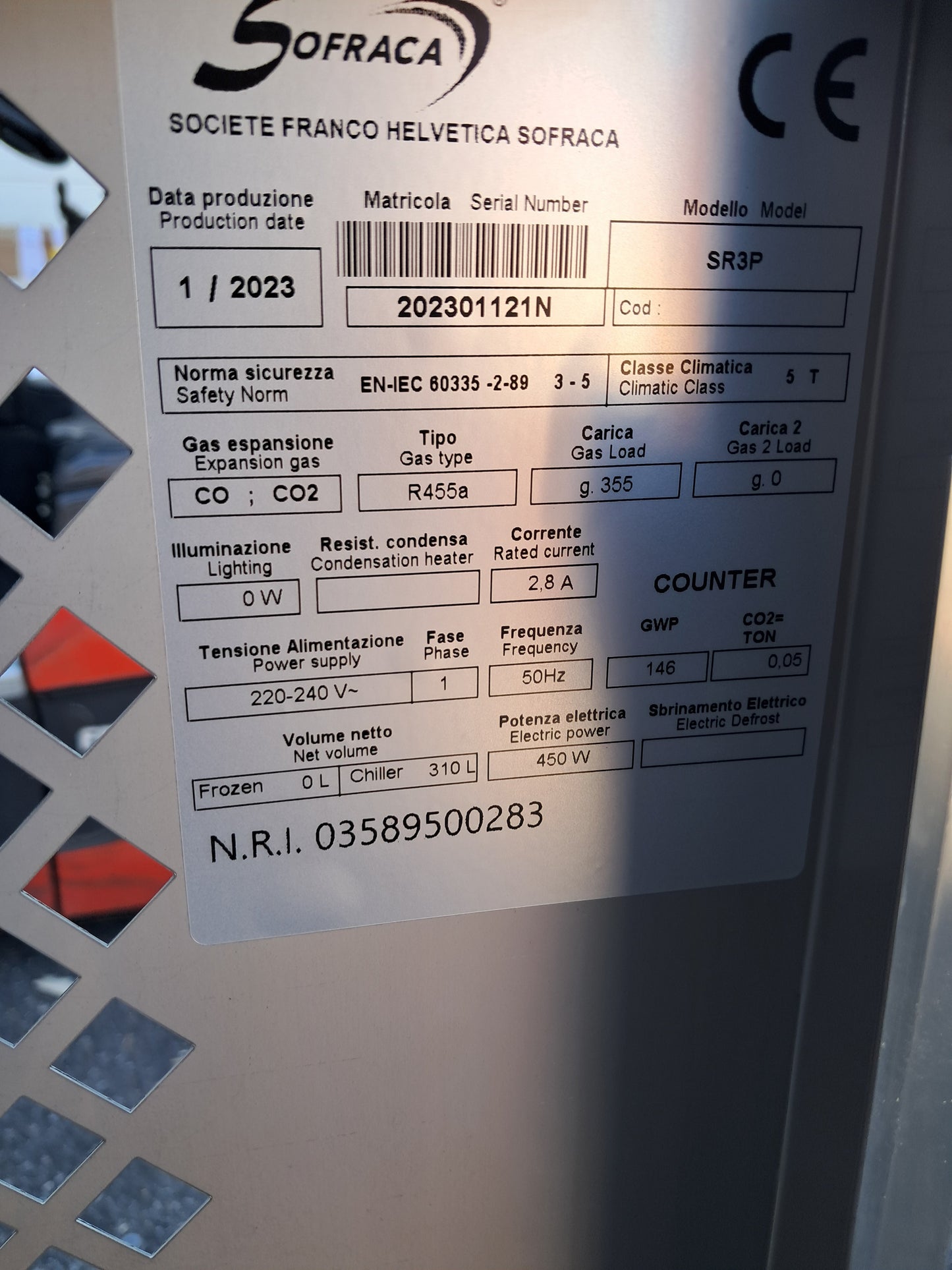 SALADETTE POSITIVE - 10 X GN 1/3 - 3 PORTES - PROF 700 - PF-0060995