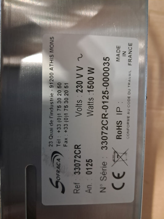 RAMPE CÉRAMIQUE AVEC RÉGULATEUR - LONG. 900 MM - SV-0000970