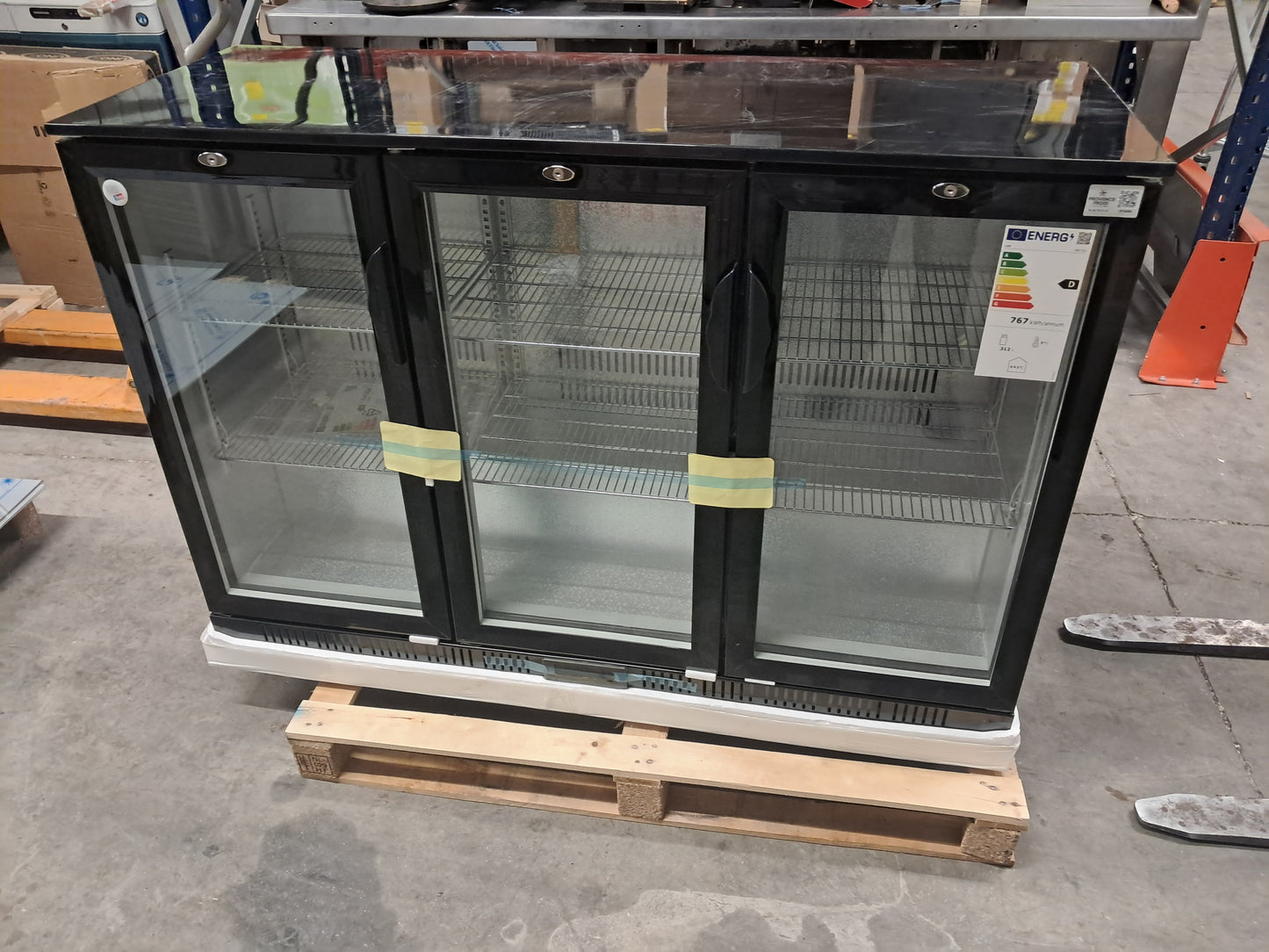 MODULE BAR REFRIGEREE 3 PORTES VITREES 1350X530X835 - PF-0063460
