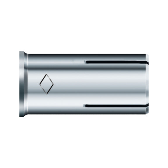 Cheville à frapper type ES avec collerette ac.zi. taraudée M8x25mm