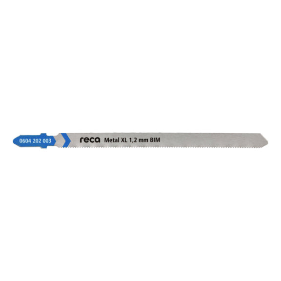 Lame de scie sauteuse Métal 1,2mm XL Bimétal pas 1,2mm longueur 132/110mm