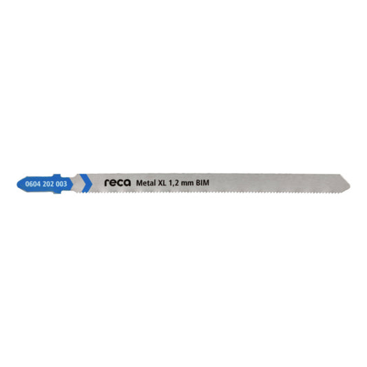 Lame de scie sauteuse Métal 1,2mm XL Bimétal pas 1,2mm longueur 132/110mm