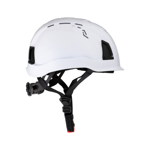 Casque de chantier RECA Aturo blanc avec jugulaire 4 points DIN 397