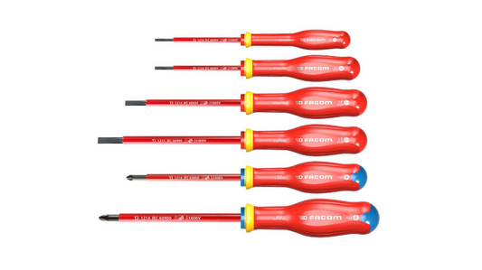 Jeu de 6 tournevis isolés 