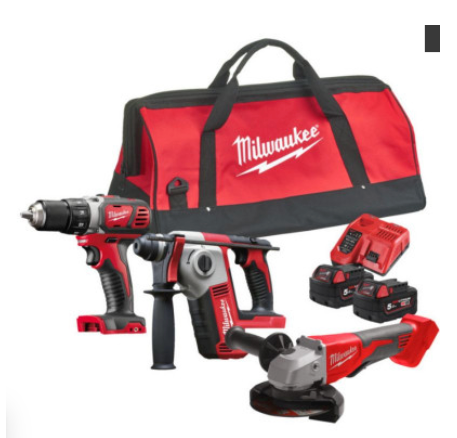 Pack Visseuse, Disqueuse, Scie sauteuse, Perforateur, Scie circulaire, Laser