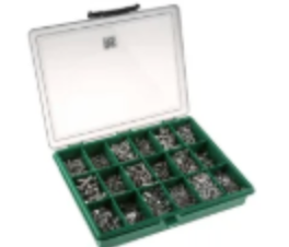 Kit d'écrous et rondelles RS PRO, 2475 pièces en Acier inoxydable Torx