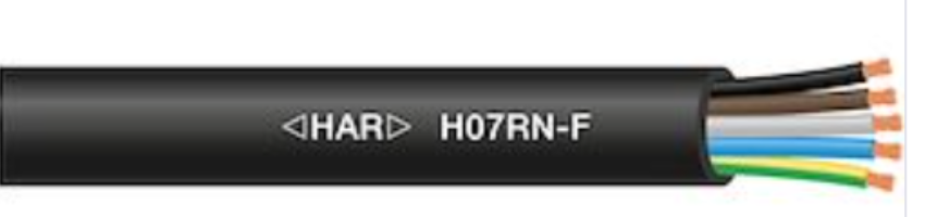Câble souple H07RN-F cuivre 5G2,5 mm2 en couronne de 50m / m