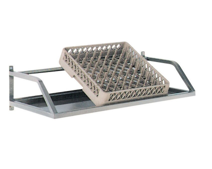 Etagère murale inclinée 1 niveau longueur 1100 mm pour casiers - DI-0019996