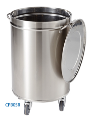 POUBELLE INOX, RONDE 50L SANS PÉDALE - MAR0052812