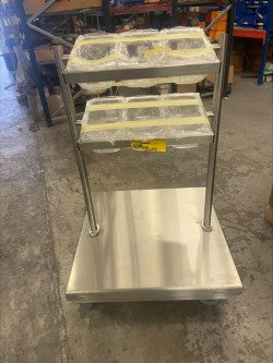 CHARIOT INOX MOBILE A COUVERTS DOUBLE ETAGE - DI-0015181