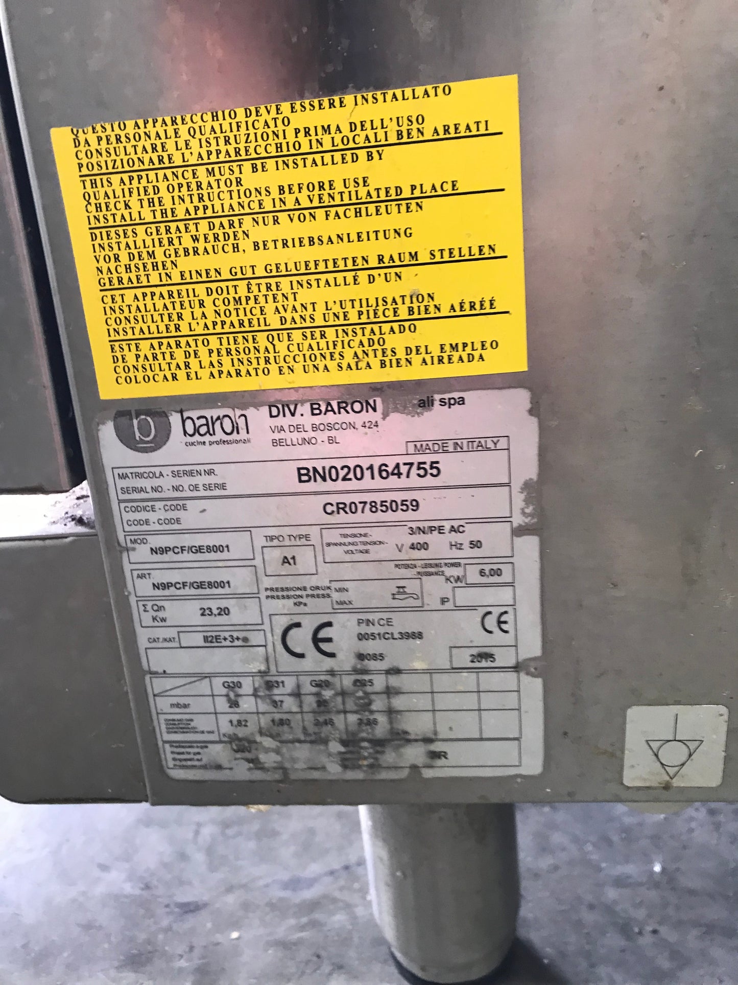 PIANO DE CUISSON - SA-0011001