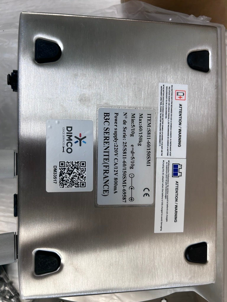 BALANCE TOUT INOX - 60/150KG/  5/10G   IP67   Plateau 500X400 - DF-0001031