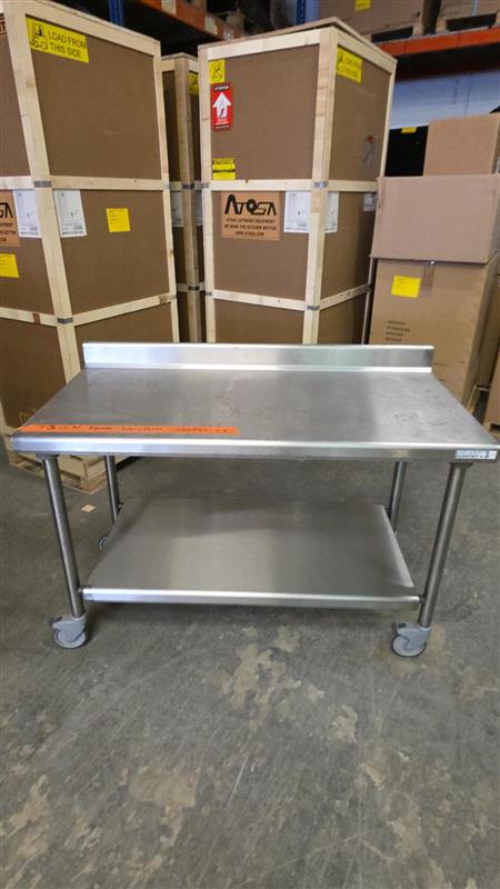 TABLE INOX DOSERRET A ROULETTE - DI-0020535
