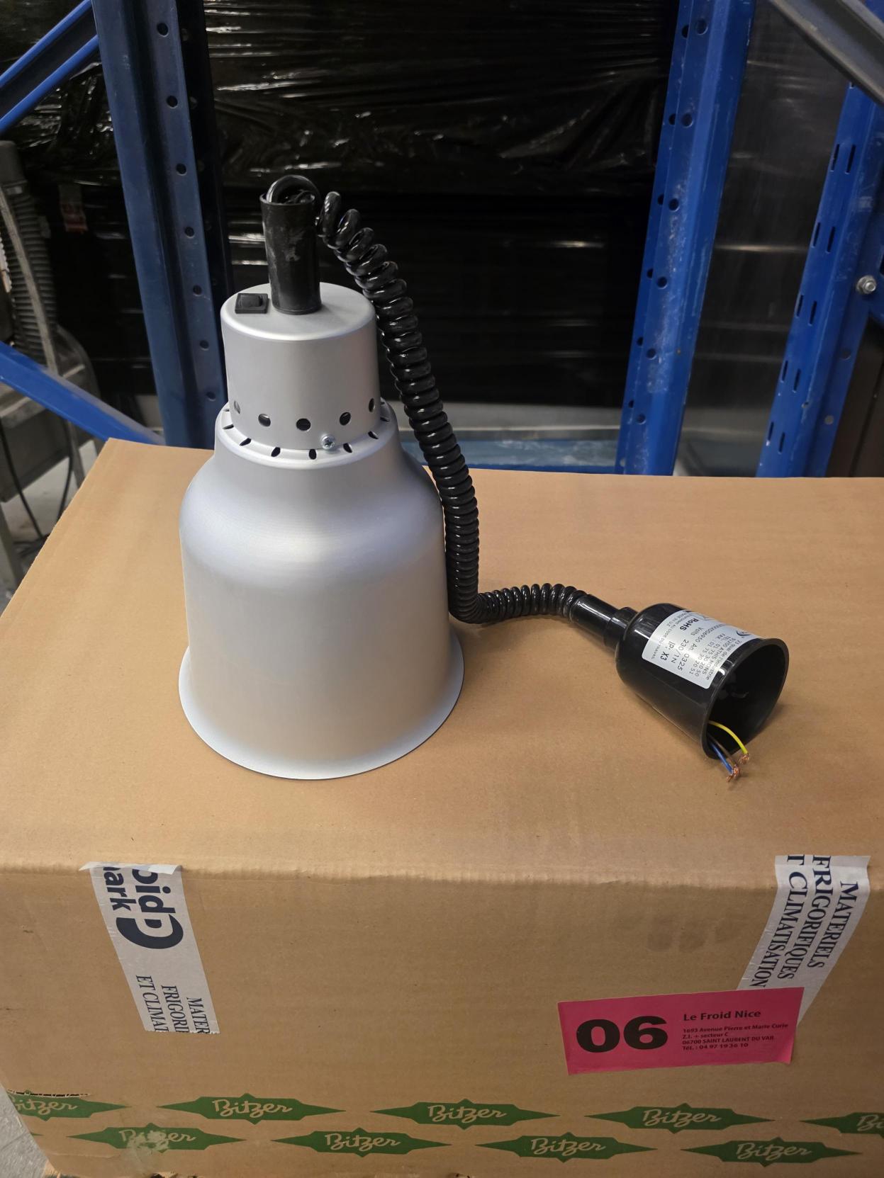 LAMPE INFRA-ROUGE BASIC ALU BROSSÉ - DF-0000613