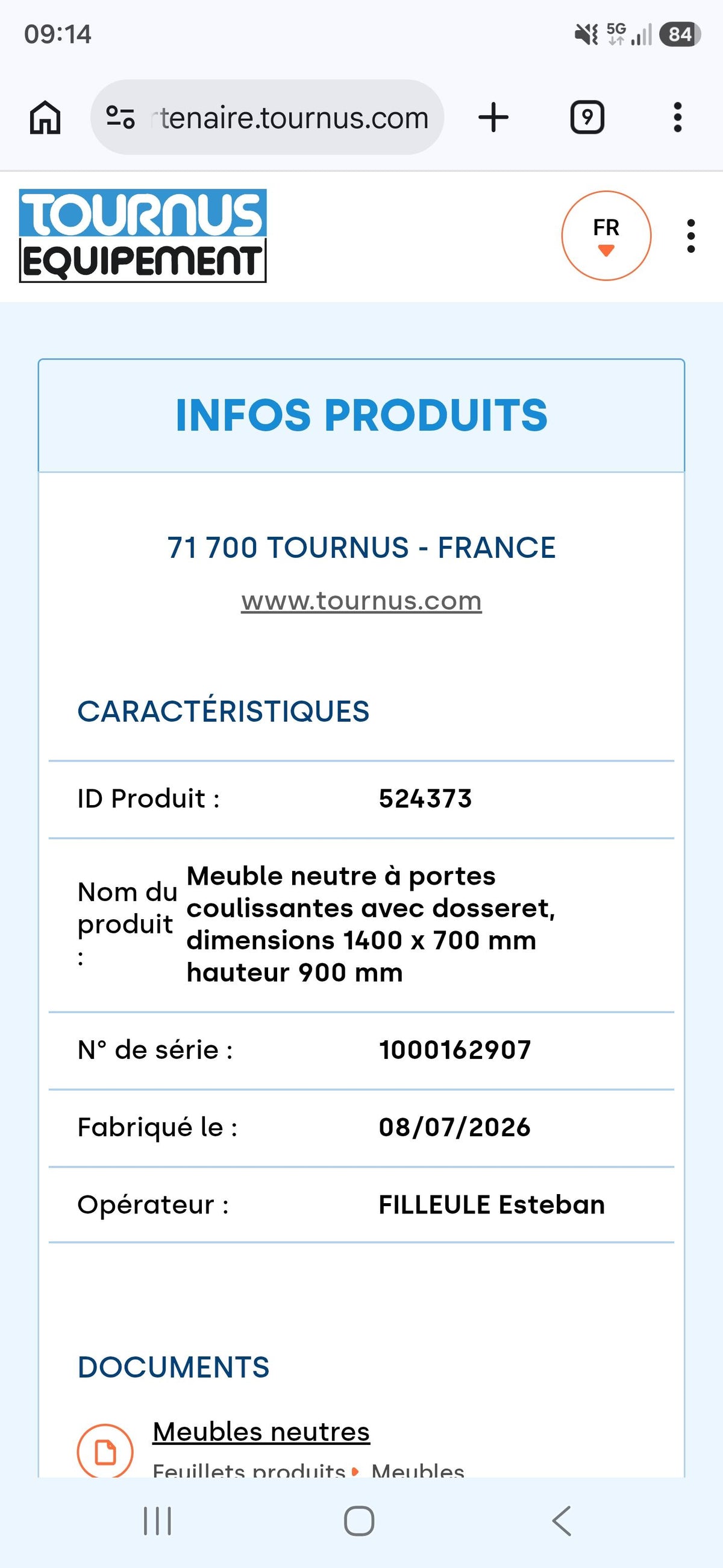 MEUBLE PORTES COULIS.700X1400  dosseret - DI-0021194