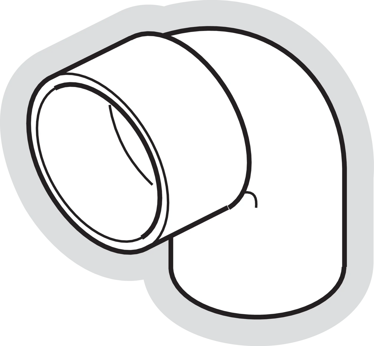 PVC BLANC COUDE MF 90° Diam 32