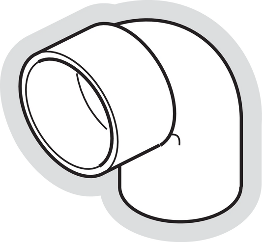 PVC BLANC COUDE MF 90° Diam 32