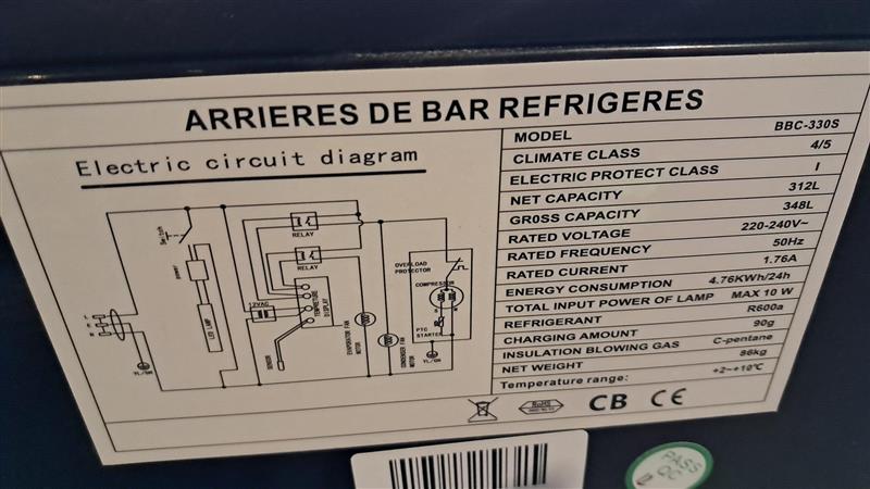 ARRIERE BAR REFRIGERE - MAR0048122