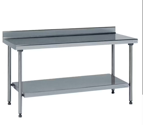 TABLE ADOSSEE 2000X700 AVEC ETAGERE HR.900 À COINS SOUDES - DI-0019822